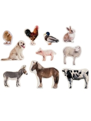 10 Imanes de Madera "Animales de la Granja" Nowordbooks - Aúpa Organics