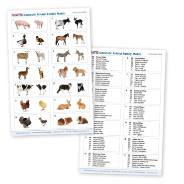 Juego de Parejas de Animales Domésticos - Aúpa Organics