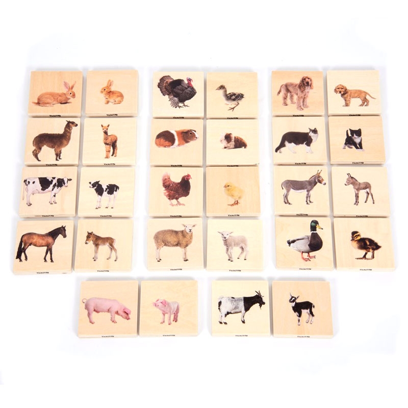 Juego de Parejas de Animales Domésticos - Aúpa Organics