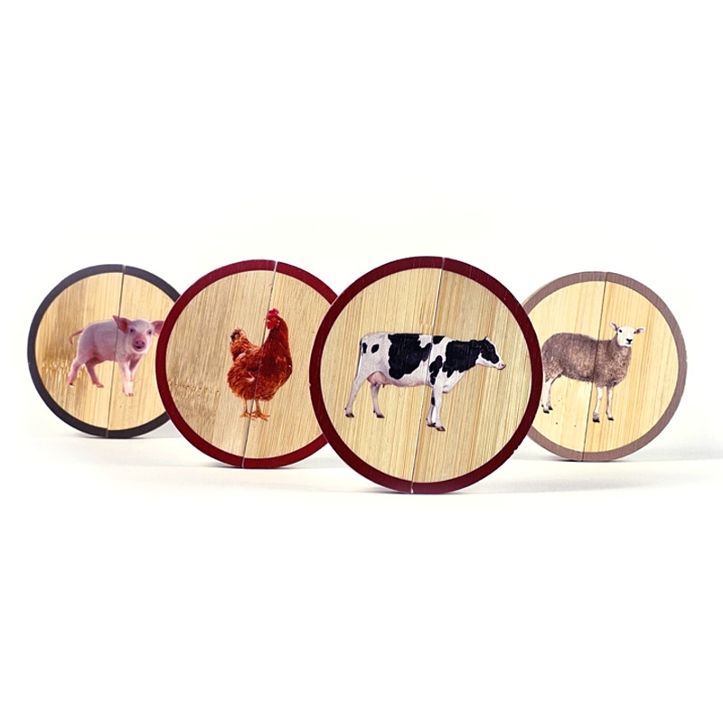 Circles "Animales de la Granja" Rompecabezas magnético Nowordbooks - Aúpa Organics