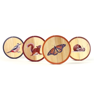 Circles "Animales del Bosque" Rompecabezas magnético Nowordbooks - Aúpa Organics