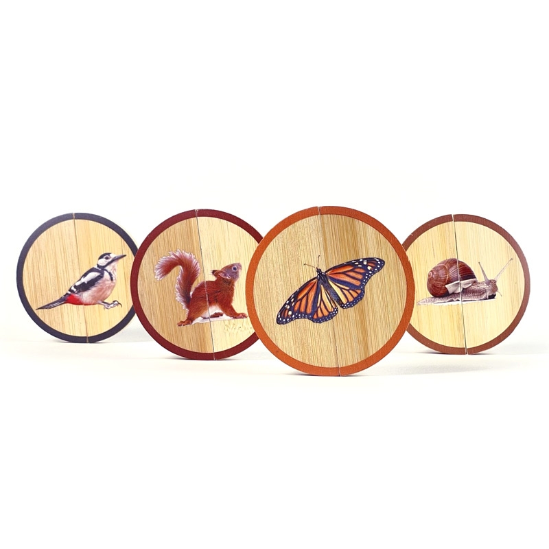 Circles "Animales del Bosque" Rompecabezas magnético Nowordbooks - Aúpa Organics