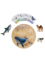 Puzzle de Encaje de Animales Reales "Animals Size Puzzle" - Aúpa Organics