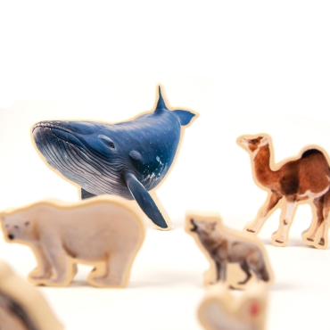 Puzzle de Encaje de Animales Reales "Animals Size Puzzle" - Aúpa Organics