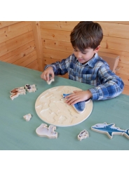 Puzzle de Encaje de Animales Reales "Animals Size Puzzle" - Aúpa Organics