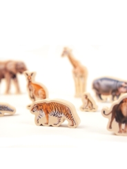 Puzzle de Encaje de Animales Reales "Wild Puzzle" - Aúpa Organics