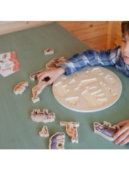 Puzzle de Encaje de Animales Reales "Wild Puzzle" - Aúpa Organics