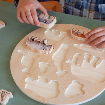 Puzzle de Encaje de Animales Reales "Wild Puzzle" - Aúpa Organics