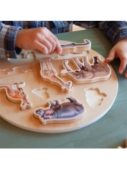 Puzzle de Encaje de Animales Reales "Wild Puzzle" - Aúpa Organics