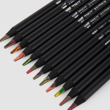 12 Lápices Multicolor en Caja de Metal - Aúpa Organics