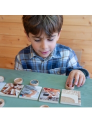 Juego de Memoria con Imágenes y Texturas Reales - Aúpa Organics