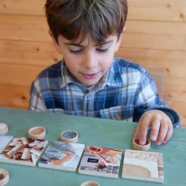 Juego de Memoria con Imágenes y Texturas Reales - Aúpa Organics