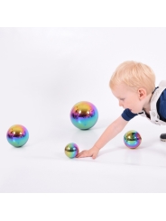 Bolas Sensoriales Reflectantes "Arco Iris" 4 unidades - Aúpa Organics