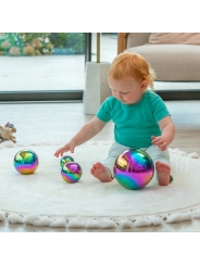 Bolas Sensoriales Reflectantes "Arco Iris" 4 unidades - Aúpa Organics