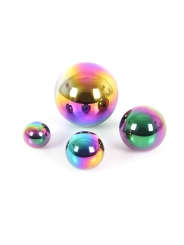 Bolas Sensoriales Reflectantes "Arco Iris" 4 unidades - Aúpa Organics