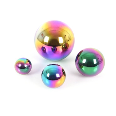 Bolas Sensoriales Reflectantes "Arco Iris" 4 unidades - Aúpa Organics