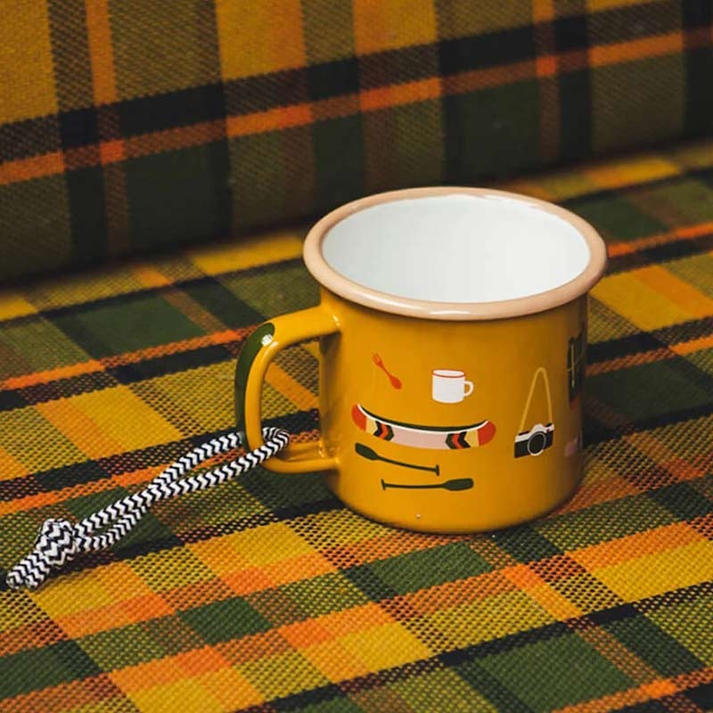 Taza de Acero Esmaltado Camp Stuff - Aúpa Organics