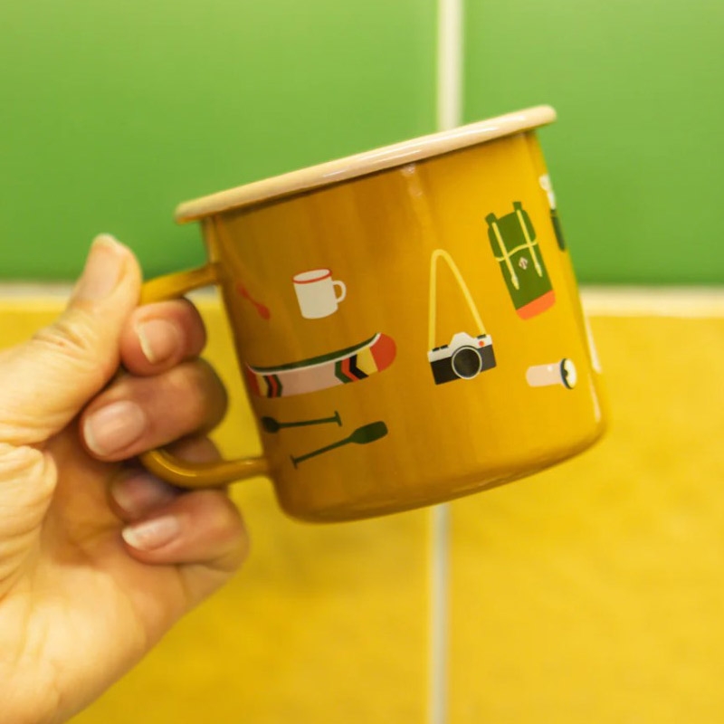 Taza de Acero Esmaltado Camp Stuff - Aúpa Organics