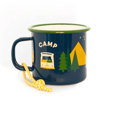 Taza de Acero Esmaltado Camp Vibes - Aúpa Organics