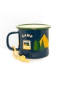 Taza de Acero Esmaltado Camp Vibes - Aúpa Organics