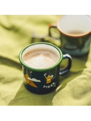 Taza de Acero Esmaltado Camp Vibes - Aúpa Organics