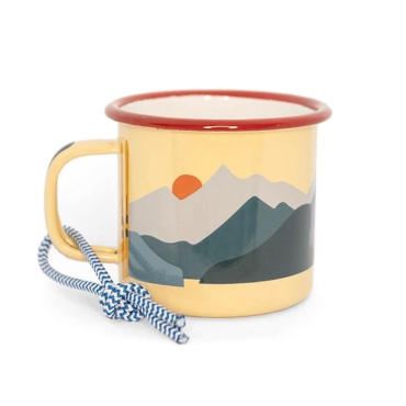 Taza de Acero Esmaltado Montañas - Aúpa Organics