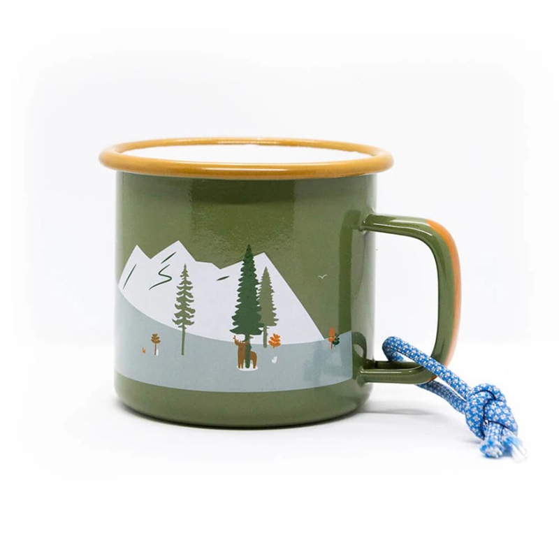 Taza de Acero Esmaltado Outdoor - Aúpa Organics