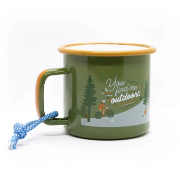 Taza de Acero Esmaltado Outdoor - Aúpa Organics