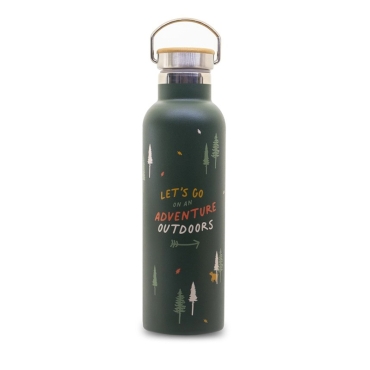 Botella Térmica de Acero Inoxidable 750 ml Forest - Aúpa Organics