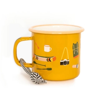 Taza de Acero Esmaltado Camp Stuff - Aúpa Organics