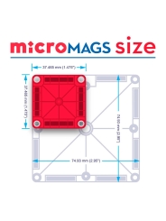 Juego de Construcción Magnético 55 Piezas Magna-Tiles Travel Set Delux - Aúpa Organics