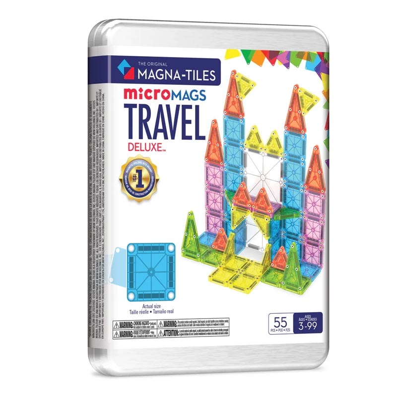 Juego de Construcción Magnético 55 Piezas Magna-Tiles Travel Set Delux - Aúpa Organics