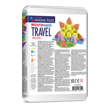 Juego de Construcción Magnético 55 Piezas Magna-Tiles Travel Set Delux - Aúpa Organics