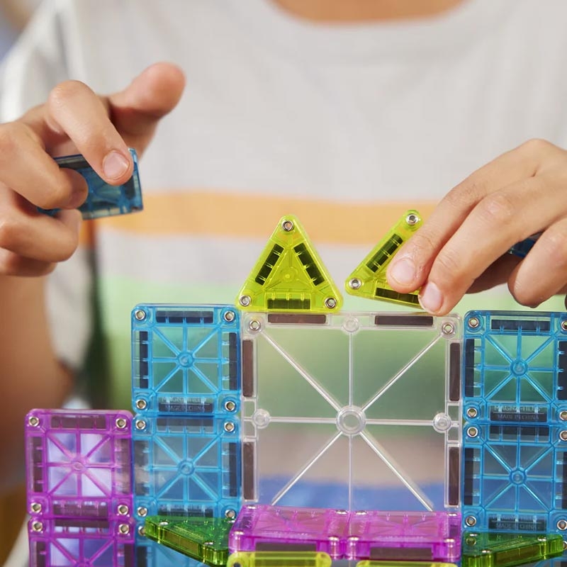 Juego de Construcción Magnético 55 Piezas Magna-Tiles Travel Set Delux - Aúpa Organics