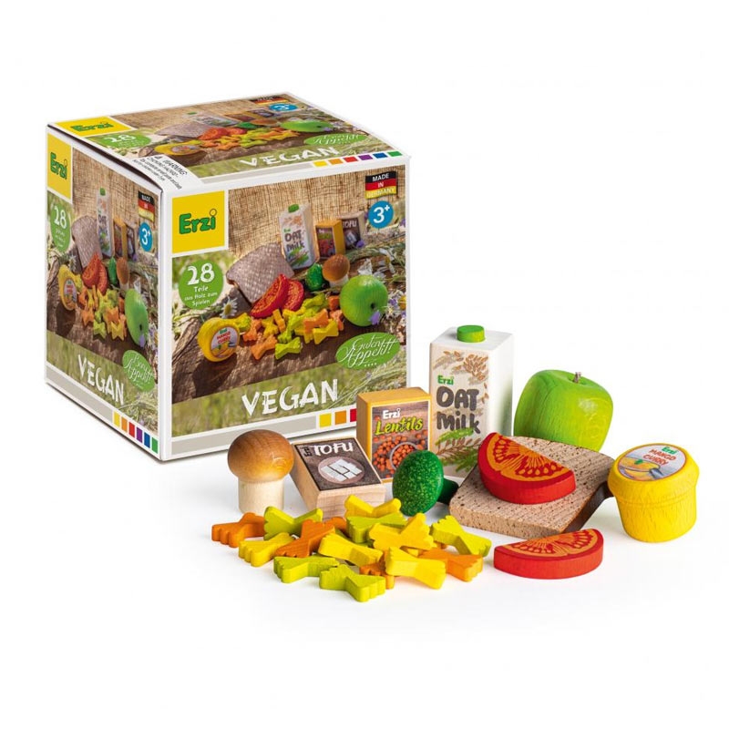 Caja de Comida Vegana de Madera de Erzi - Aúpa Organics