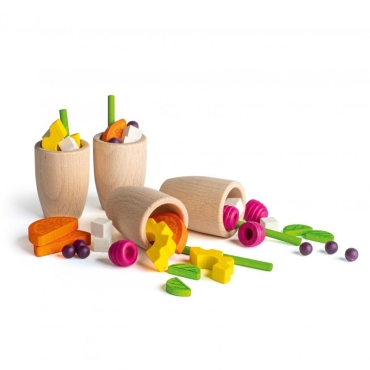 Caja de Vasos y Limonada de Madera de Erzi - Aúpa Organics