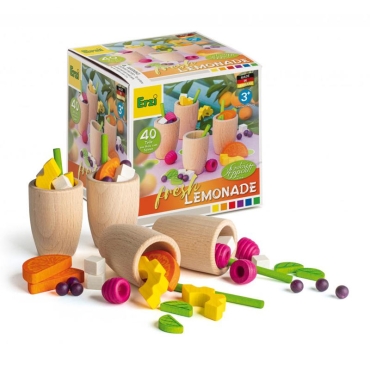 Caja de Vasos y Limonada de Madera de Erzi - Aúpa Organics