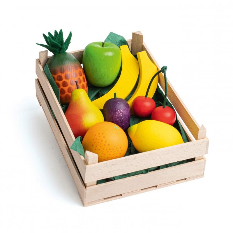 Caja de Frutas de Madera de Erzi - Aúpa Organics