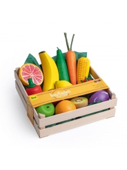 Caja de Frutas y Verduras de Madera de Erzi - Aúpa Organics