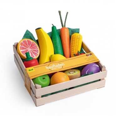 Caja de Frutas y Verduras de Madera de Erzi - Aúpa Organics