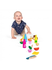 Caja de Comida XL de Madera de Erzi - Aúpa Organics