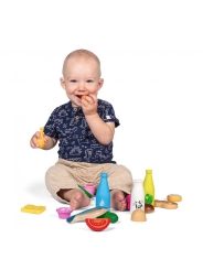 Caja de Comida XL de Madera de Erzi - Aúpa Organics