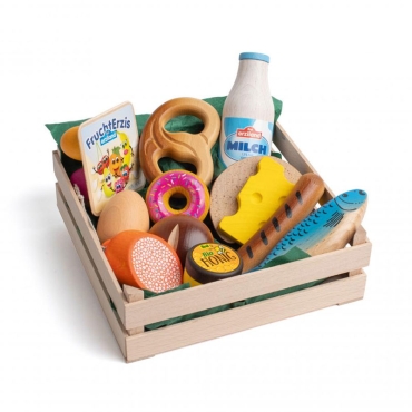 Caja de Surtido de Comida de Madera de Erzi - Aúpa Organics