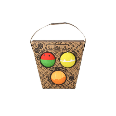 Pack de 3 Pelotas Sensoriales "Fruit Salad" Oli&Carol - Aúpa Organics