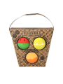 Pack de 3 Pelotas Sensoriales "Fruit Salad" Oli&Carol - Aúpa Organics