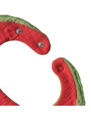 Babero Algodón Orgánico Wally The Watermelon Oli&Carol - Aúpa Organics