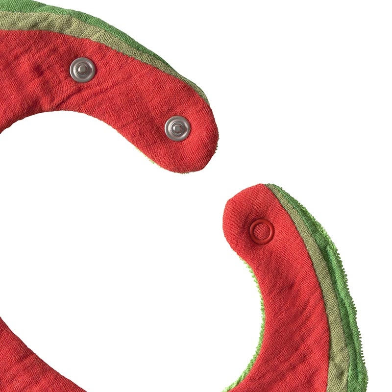 Babero Algodón Orgánico Wally The Watermelon Oli&Carol - Aúpa Organics