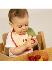 Babero Algodón Orgánico Pepa The Apple Oli&Carol - Aúpa Organics