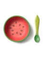 Set de Bol + Cuchara de Madera Natural Wally The Watermelon Oli&Carol - Aúpa Organics