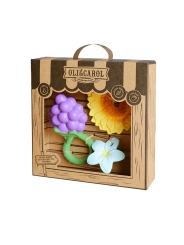 Pack Regalo Bebé Sonajero + 2 Mordedores Oli&Carol - Aúpa Organics